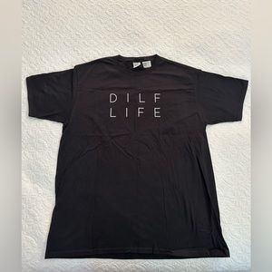 DILF LIFE black t-shirt NEW